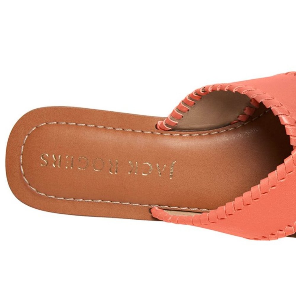 Jack Rogers Coral Sloane X-Band Leather Sandal - Women 7.5 - Picture 5 of 8